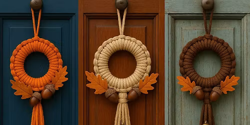 FREE Fall Macrame Door Decoration