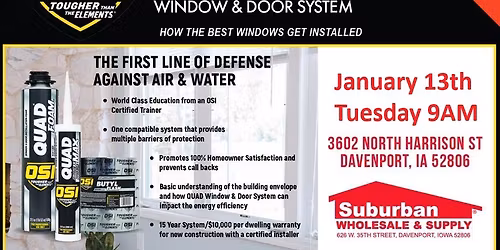 OSI Sealents - Window and Door Seminar 