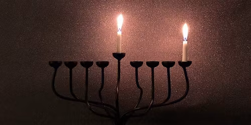 First night of Hanukkah Candle Lighting