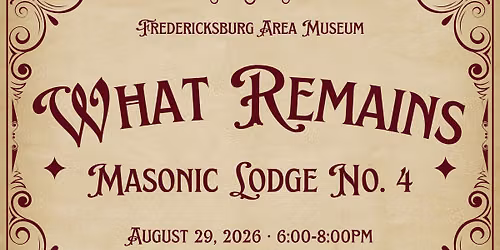 What Remains: Masonic Lodge No. 4