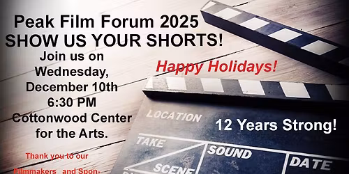 Peak Film Forum December 2025