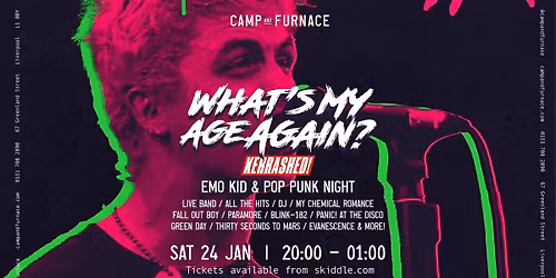 What's My Age Again?! - Emo & Pop Punk Night