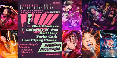 DCxPC Live: Benefit to Help Samantha "Frenchy" Beat Breast Cancer!