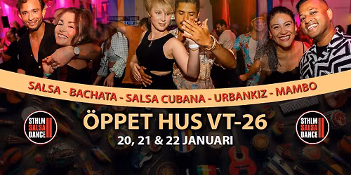 \u00d6ppet Hus p\u00e5 Stockholm Salsa Dance 20, 21 & 22 januari!