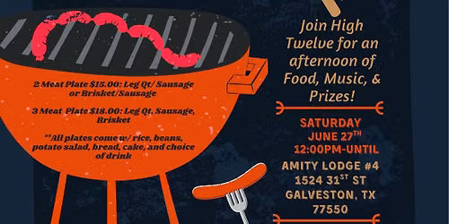 High Twelve Social Club of Galveston: BBQ COOKOUT 