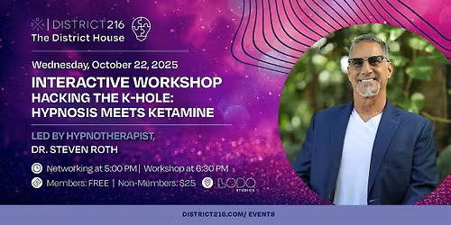 The District House (Wed. 10\/22 Workshop with Dr. Steven Roth)