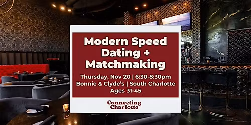 Modern Speed Dating + Matchmaking | Ages 31-45 | Hetero Matches