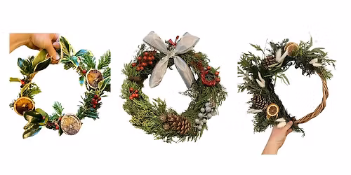 Family Christmas Wreath Making