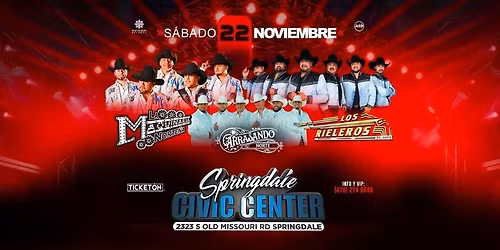 LA MAQUINARIA , LOS RIELEROS , ARRASANDO , SPRINGDALE 