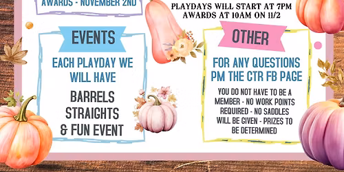 Fall Playday Week 5 of 5