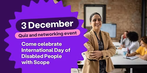 Quiz and networking event for International Day of Disabled People (Leeds)