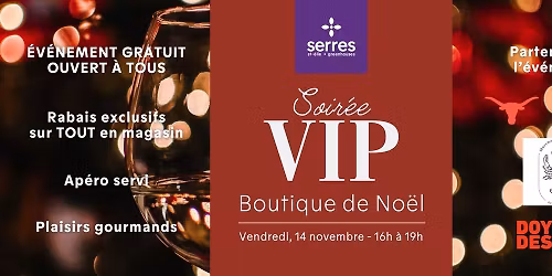 Soir\u00e9e VIP de No\u00ebl\ud83e\udd42[GRATUIT ET OUVERT \u00c0 TOUS]
