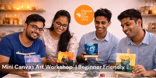 Mini Canvas Art Workshop Bengaluru - Beginner