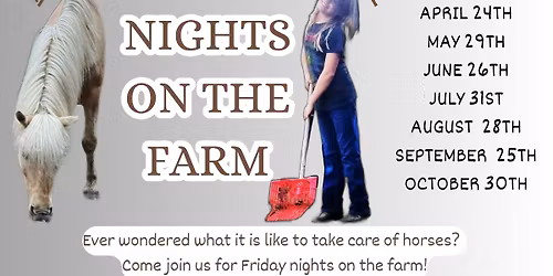 Friday Nights on the Farm...pizza and horses