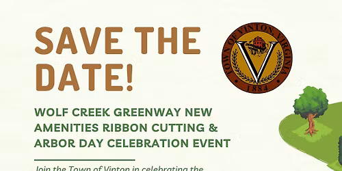 Wolf Creek Greenway New Amenities Ribbon Cutting and Arbor Day Celebration