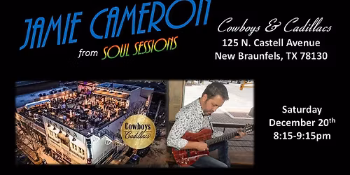 Jamie Cameron from Soul Sessions