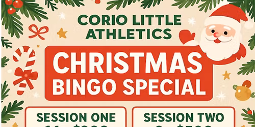 Corio Little Athletics Xmas Bingo Special 