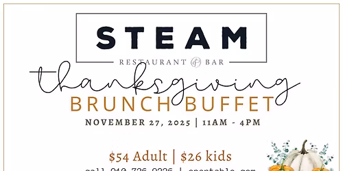 Thanksgiving Brunch Buffet 2025