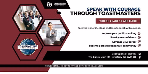 Speak with Courage: Overcome Fear and Command the Room at Toastmasters