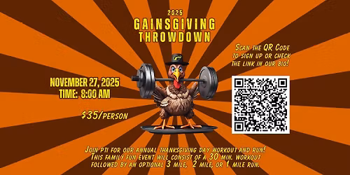 PTI Annual Gainsgiving Workout