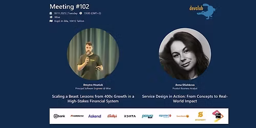 DevClubEE #102: Dmytro Hnatiuk, Anna Shishkova