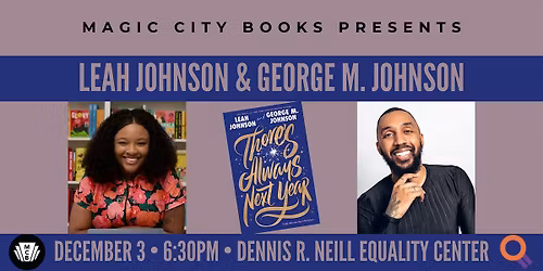 A Special Evening With Leah Johnson & George M. Johnson