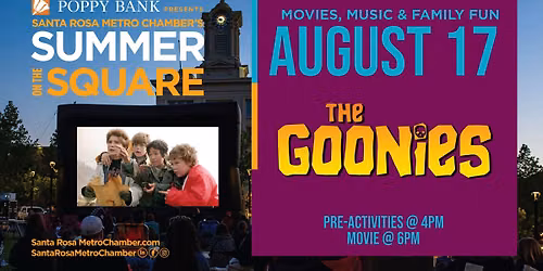 MOVIE MONDAY DOWNTOWN SANTA ROSA: The Goonies (1985)