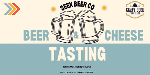 Beer & Cheese Tasting at Seek Beer Co