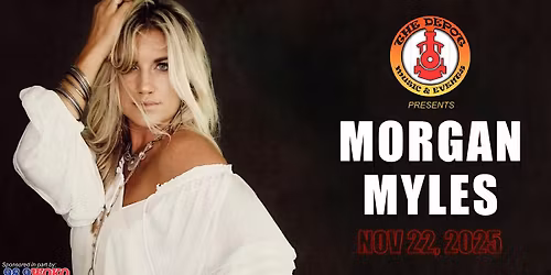 Morgan Myles Live @ The Depot (All Ages) - Sponsored in part by 98.9 WOKO