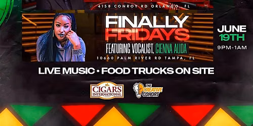 JUN 19 Finally Fridays with LIVE MUSIC @ Cigars International TAMPA, FL