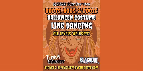Salem's Halloween Eve Costume Line Dancing Night @ Tipsy Cowboy