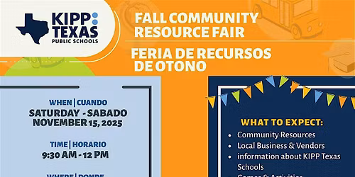 Fall Community Resource Fair | Hosted by KIPP Texas Public Schools