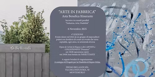 "Arte in fabbrica" Asta Benefica Itinerante