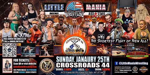 Eustis, FL - Little Mania Mini Wrestling @ Crossroads 44