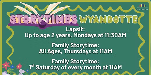 NEW ! Saturday Family Storytime at Wyandotte