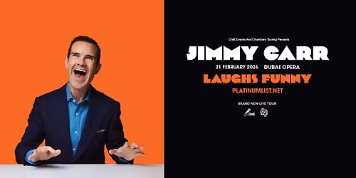 Jimmy Carr \u2018Laughs Funny\u2019 Live at Dubai Opera
