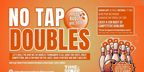 Sunday No Tap Doubles - August