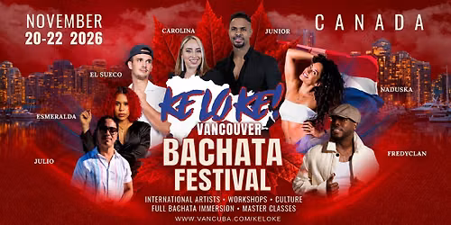 KeLoKe BACHATA Festival in Vancouver Nov 20 - 22