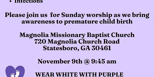 IIZ Prematurity Awareness Sunday Worship Service
