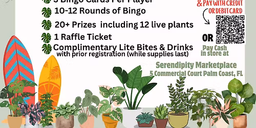 Plant Bingo at the Marketplace- Summertime Fun