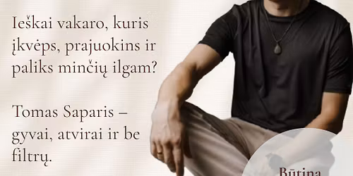 Susitikimas su Tomu Sapariu