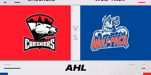 Hartford Wolf Pack at Charlotte Checkers at Bojangles Coliseum