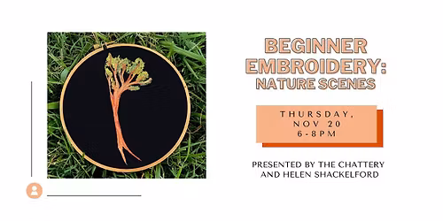 Beginner Embroidery: Nature Scenes