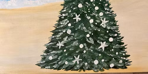 Christmas on the Beach paint and sip in Newport Beach!