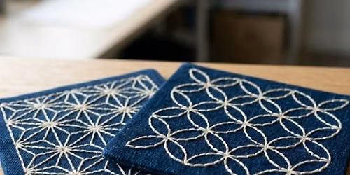 Sashiko Geometric Coaster Workshop