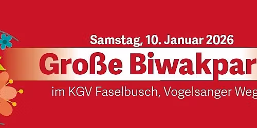 Gro\u00dfe Biwakparty - 7x11 Jahre N\u00e4rrische Marktfrauen