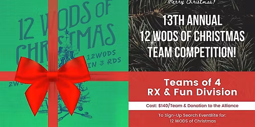 13th Annual 12 WODS of Christmas