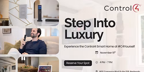 Control 4 Showroom event #C4Yourself