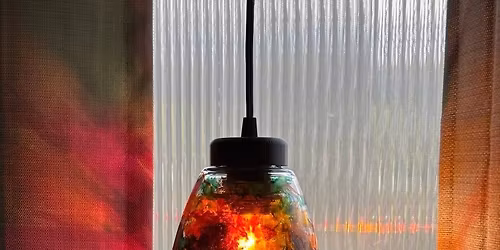 $55 Penant lamp alcohol ink class