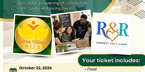 Connect For A Cause - A Fun Evening Out Benefiting Lotus Village United